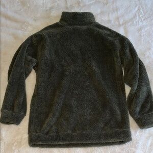Olive Green Fleece Sweater